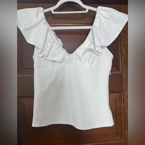 Anthropologie Dolan Knit Ruffle Top, Size S - Picture 4 of 7